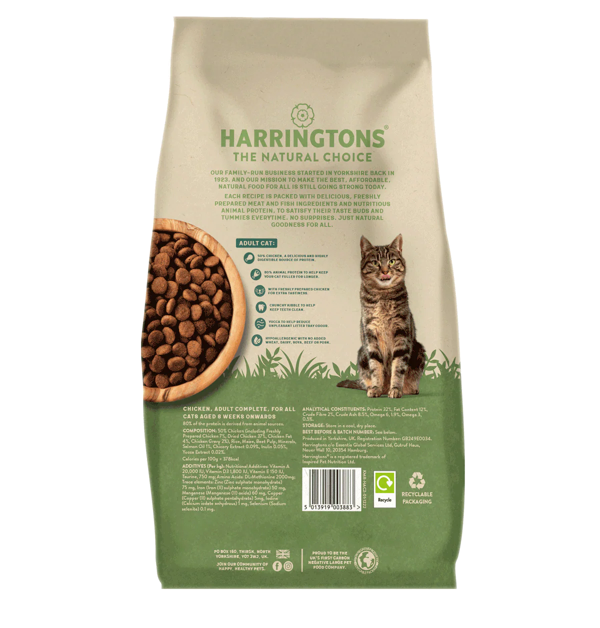 Complete Adult Chicken Dry Cat Food 2kg - Image 3