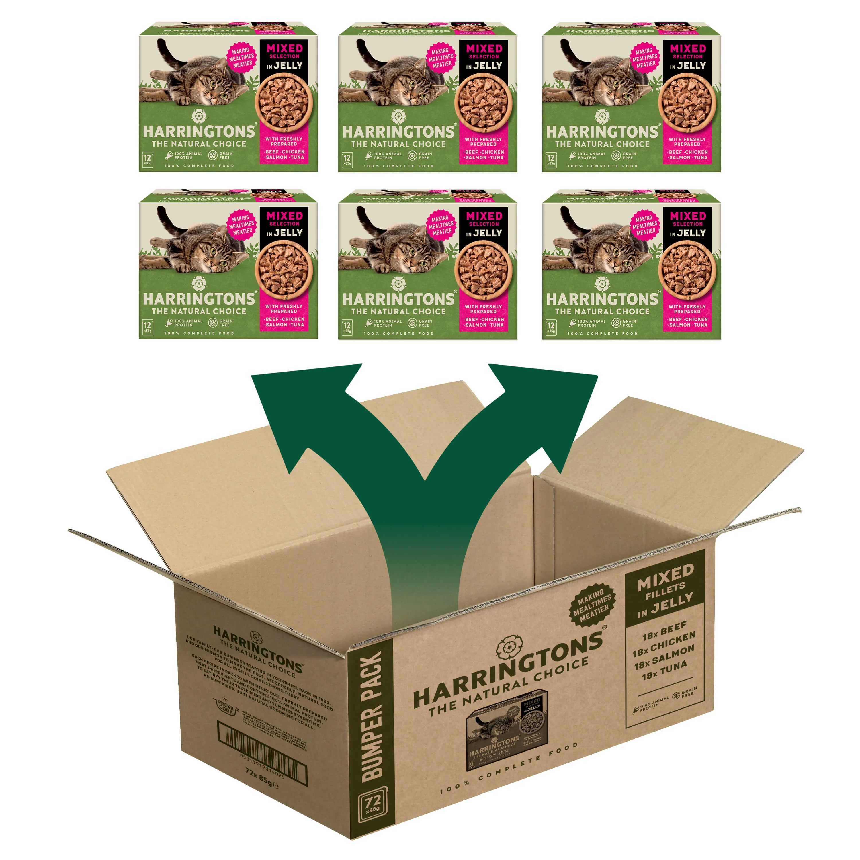 Complete Grain-Free Adult Mixed Selection in Jelly Wet Cat Food Bundle 72x85g - Image 3