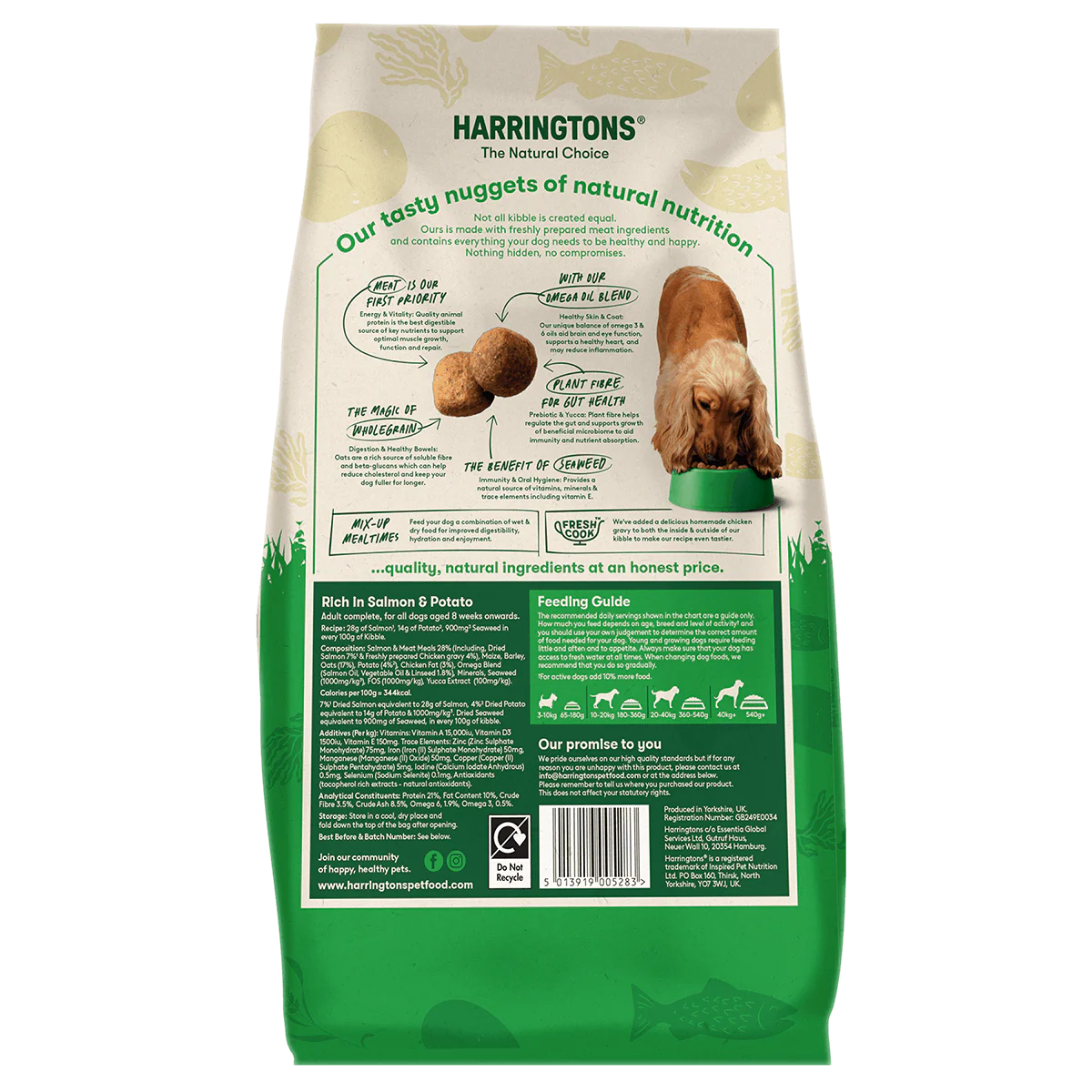 Dry Adult Dog Food Rich in Salmon & Potato 1.7kg - Image 3