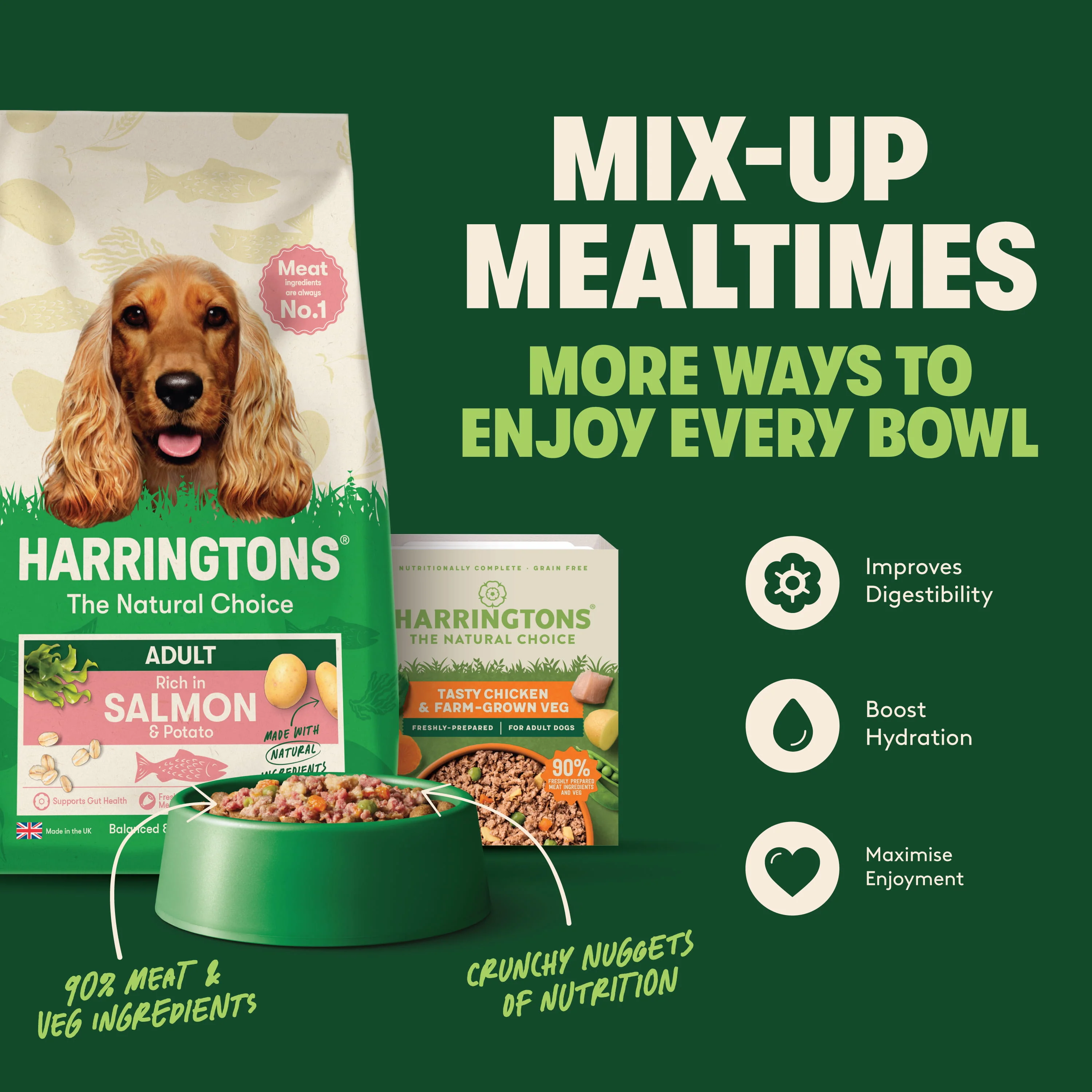 Dry Adult Dog Food Rich in Salmon & Potato 1.7kg - Image 9