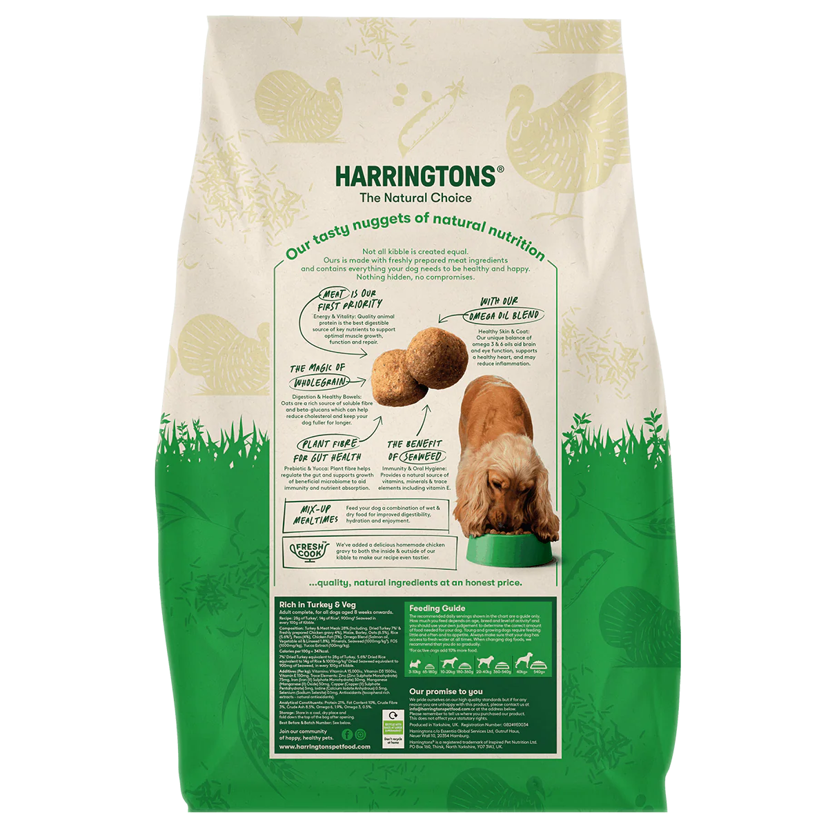 Dry Adult Dog Food Rich in Turkey & Veg 15kg - Image 3