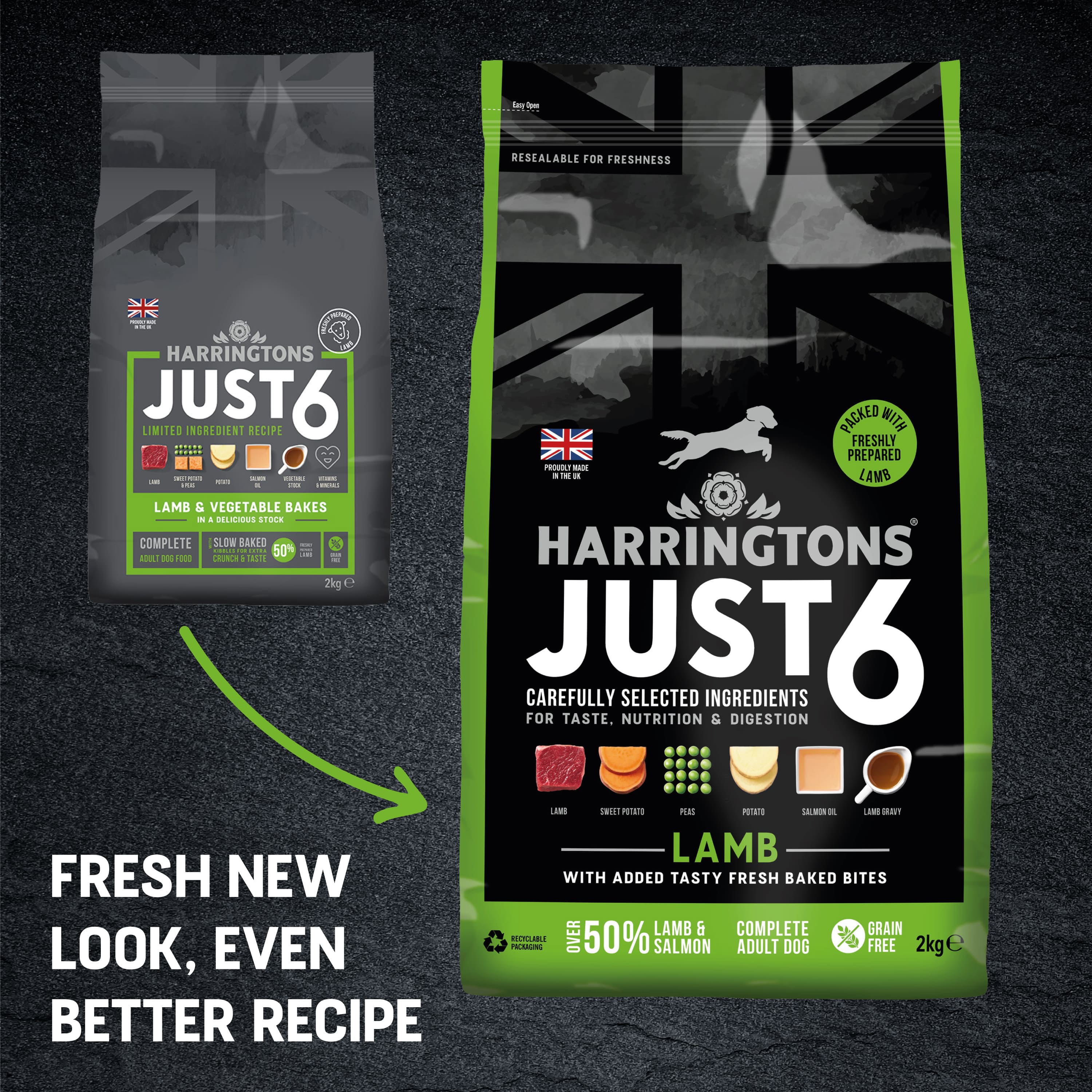 Just 6 Lamb & Vegetables Dry Dog Food 2kg - Image 9