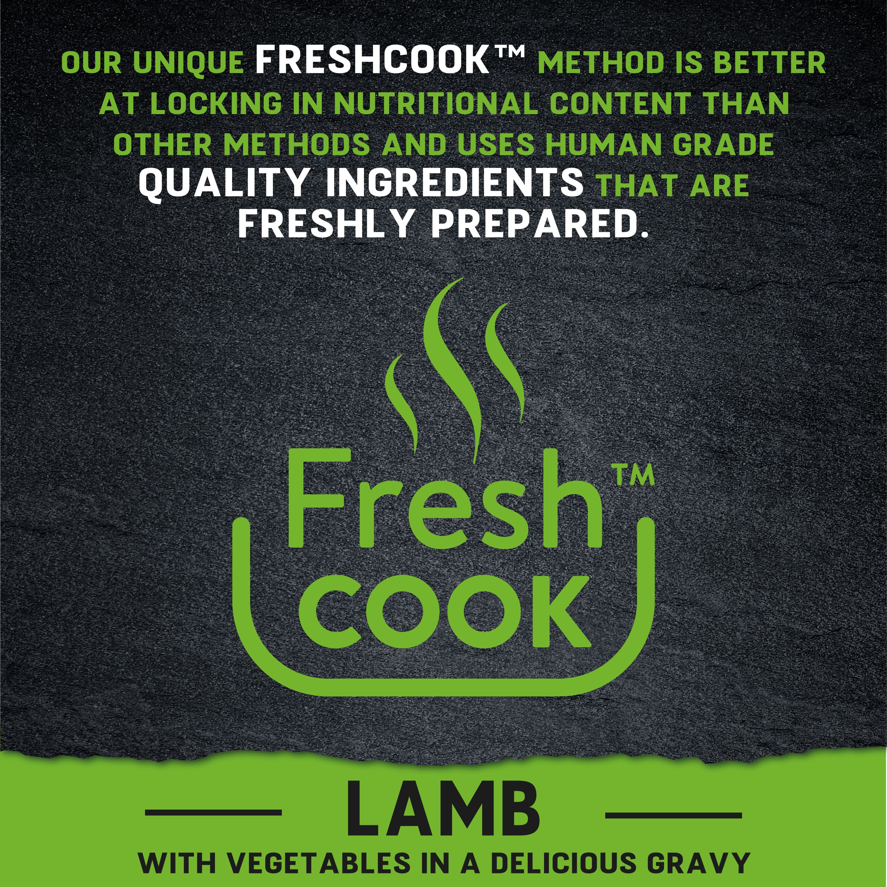 Just 6 Lamb with Vegetables & Gravy Complete Grain-Free Wet Dog Food 8 x 380g - Image 8
