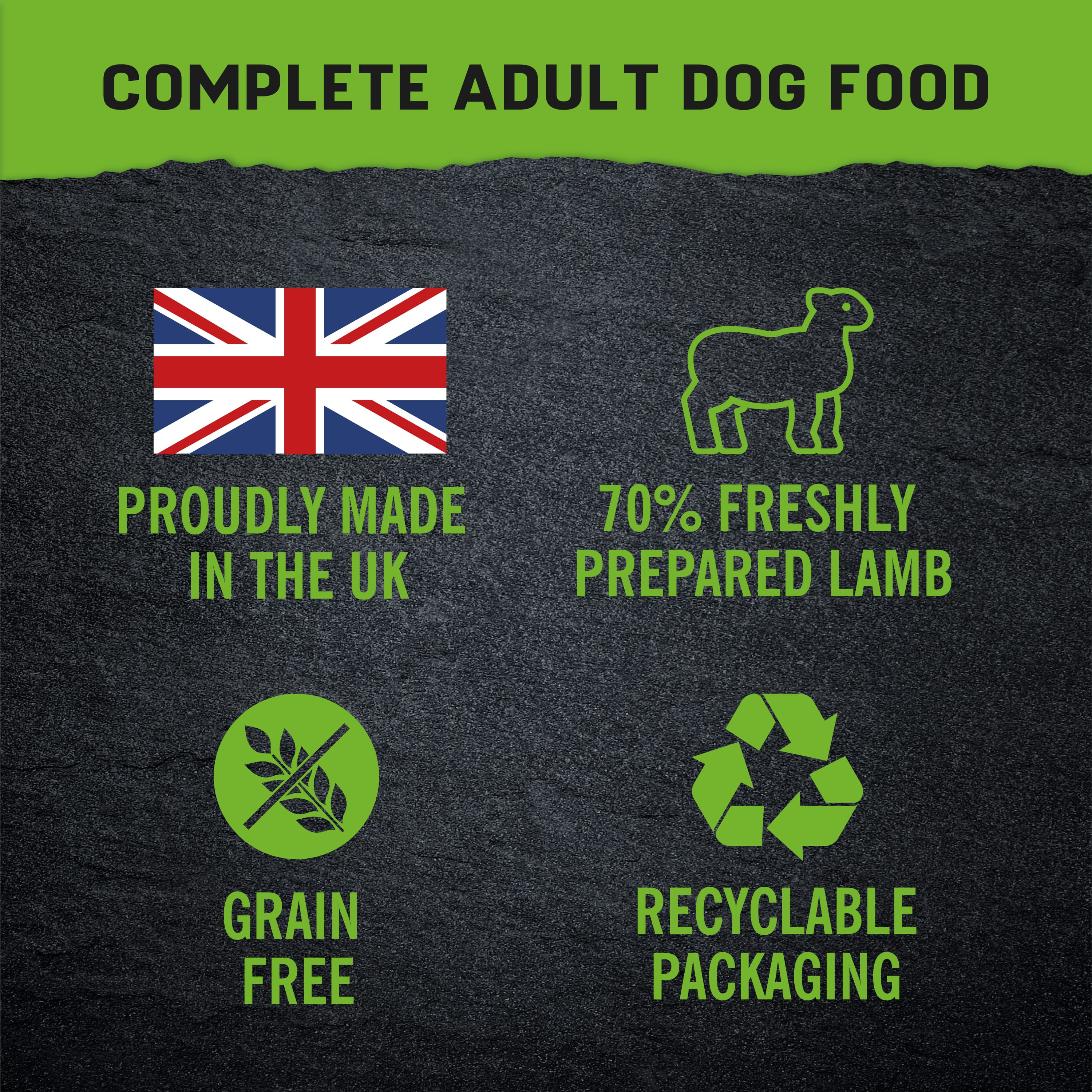 Just 6 Lamb with Vegetables & Gravy Complete Grain-Free Wet Dog Food 8 x 380g - Image 9