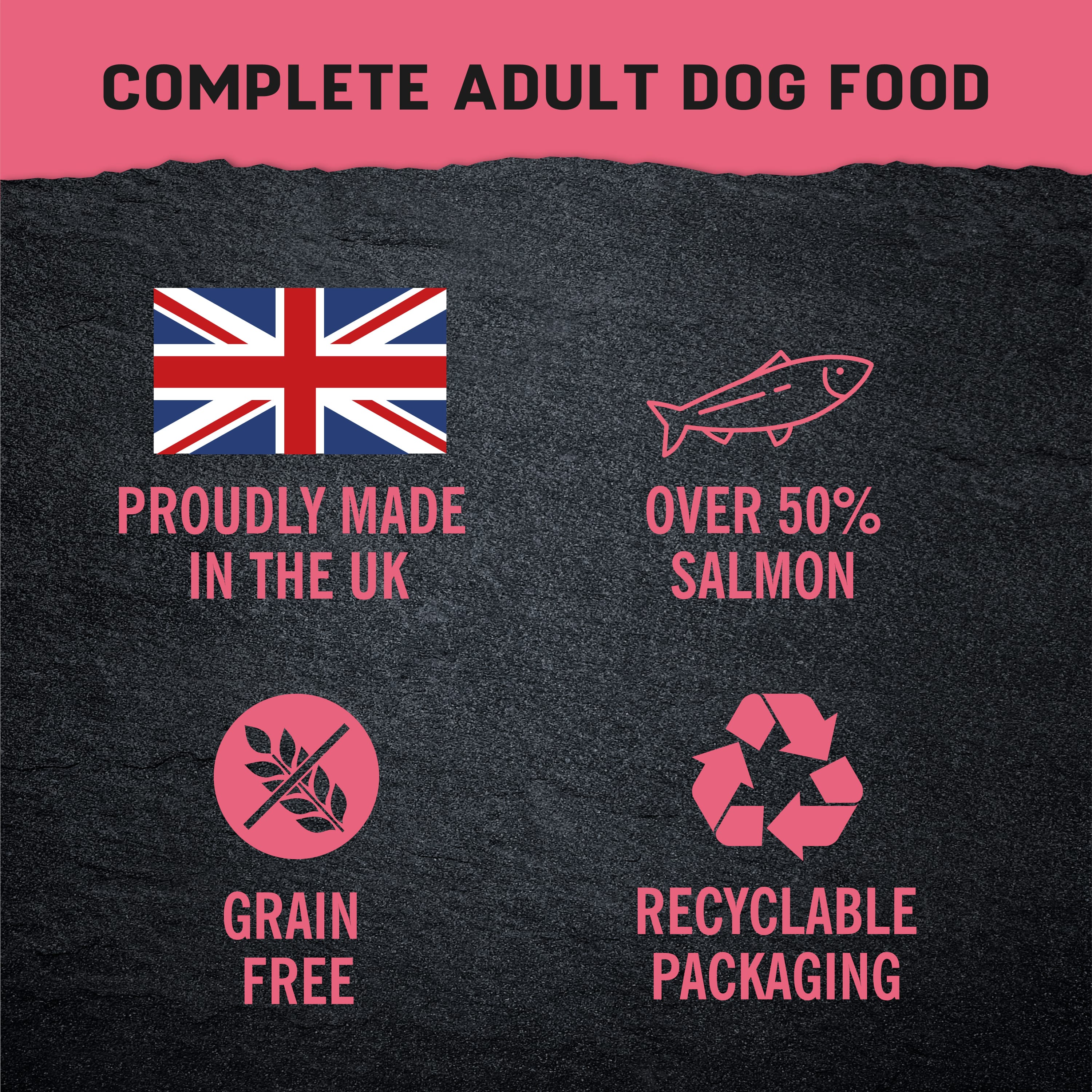 Just 6 Salmon & Vegetables Dry Dog Food 2kg - Image 7