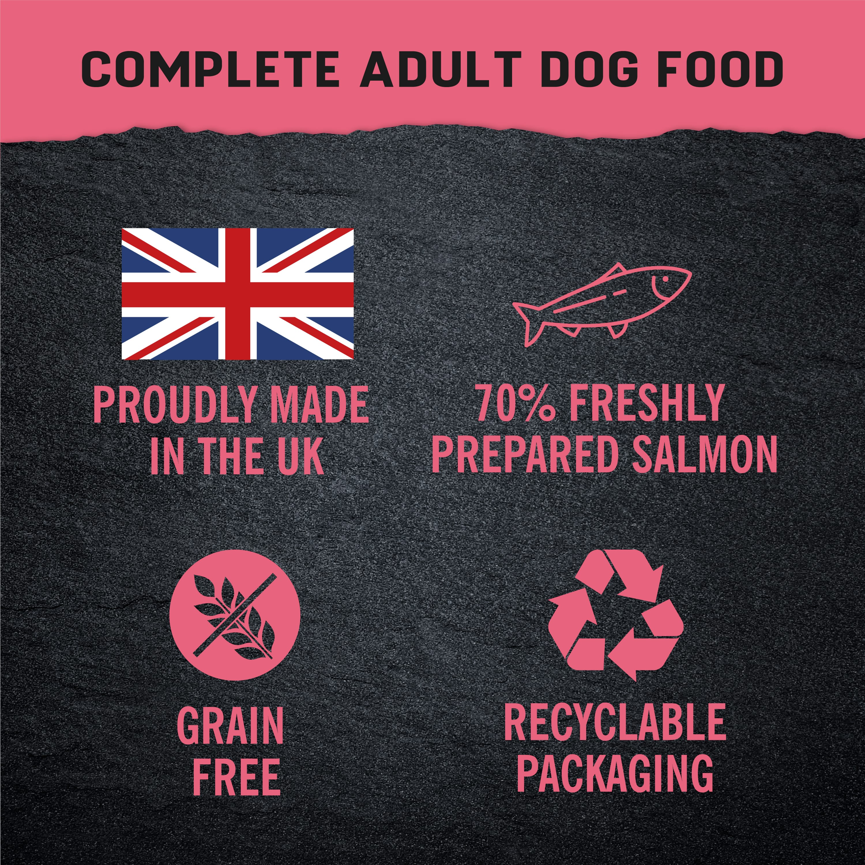 Just 6 Salmon with Vegetables & Gravy Complete Grain-Free Wet Dog Food 8 x 380g - Image 8