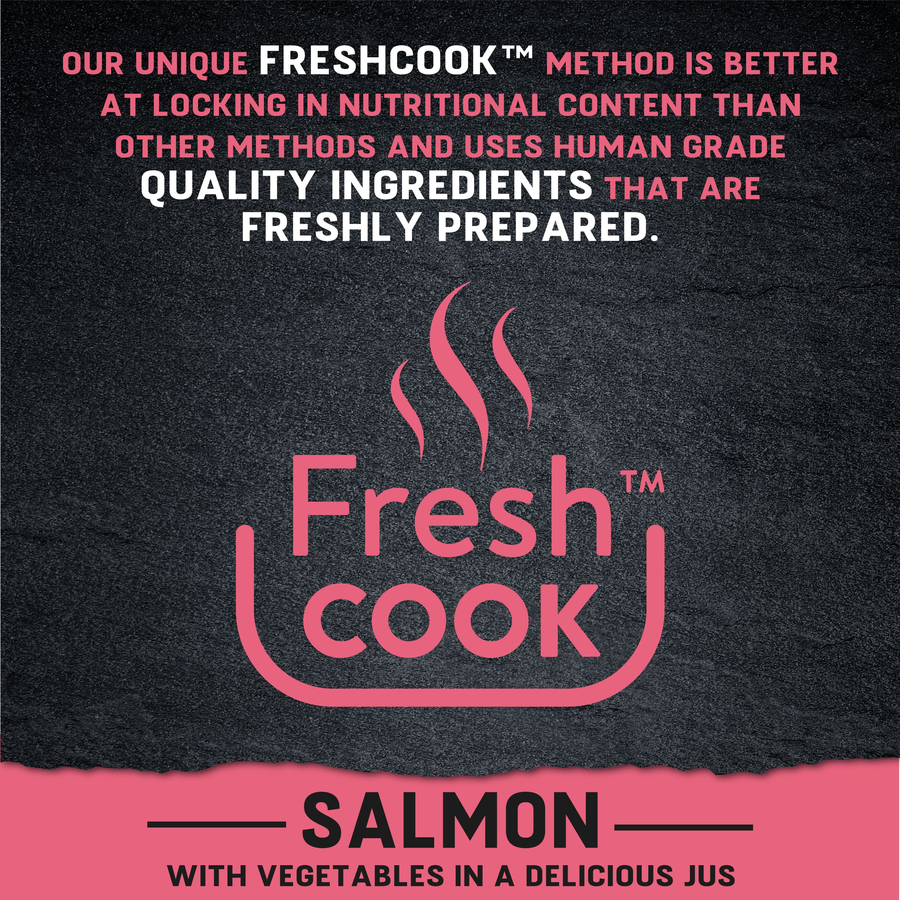 Just 6 Salmon with Vegetables & Gravy Complete Grain-Free Wet Dog Food 8 x 380g - Image 9