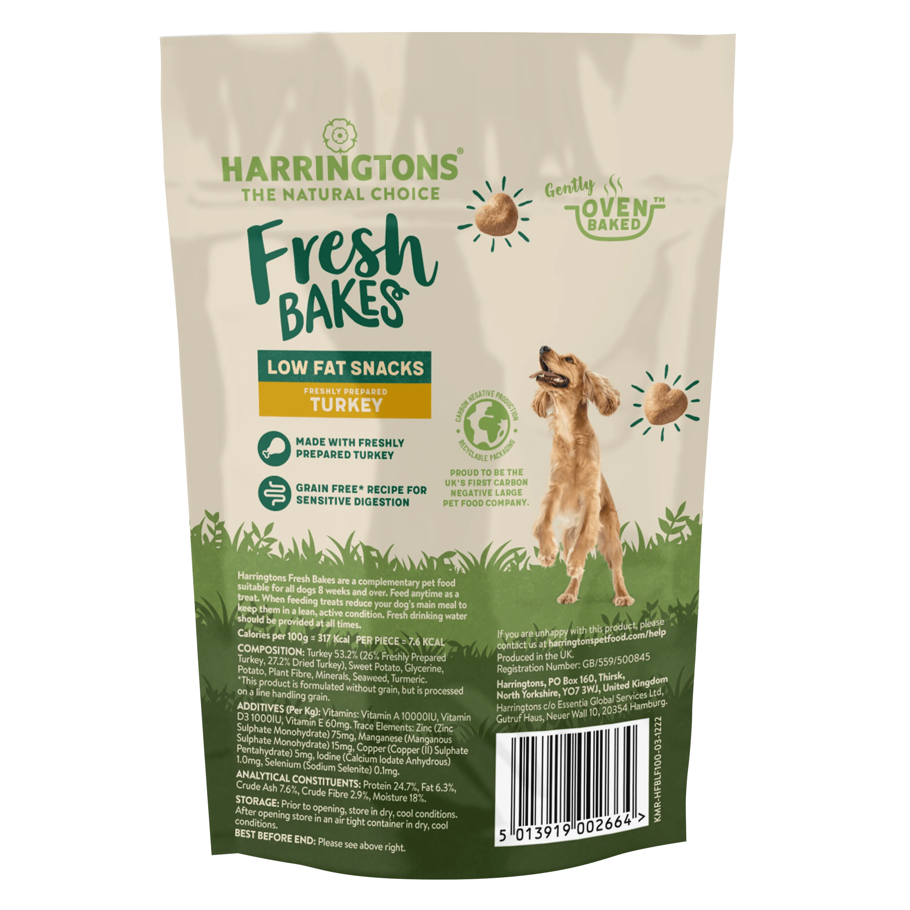Lean Turkey Low Fat Grain Free Dog Treats 7 x 100g - Image 3