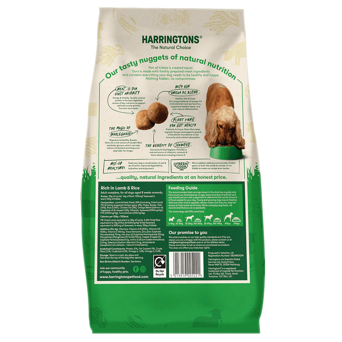 Dry Adult Dog Food Rich in Lamb & Rice 1.7kg - Image 3