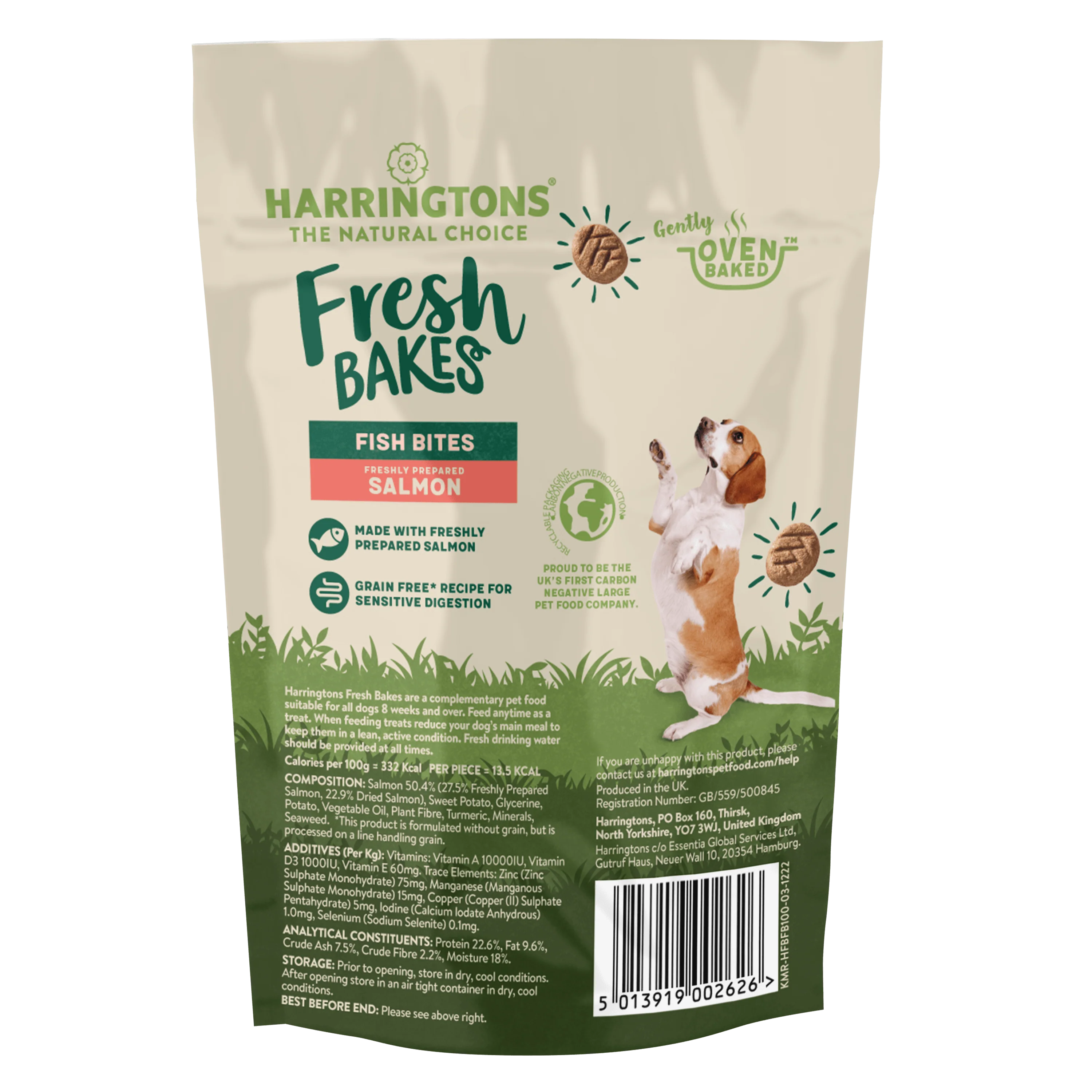 Baked Salmon Fish Bites Grain Free Dog Treats 8 x 100g - Image 3